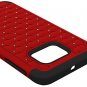 Galaxy S6 Edge Case, Bastex Heavy Duty Hybrid Protective Armorred-red