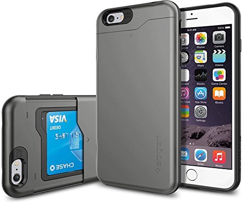 iPhone 6 Plus Case, Spigen Slim Armor CS Case for iPhone 6 Plus (5.5-Inch) - Gunmetal