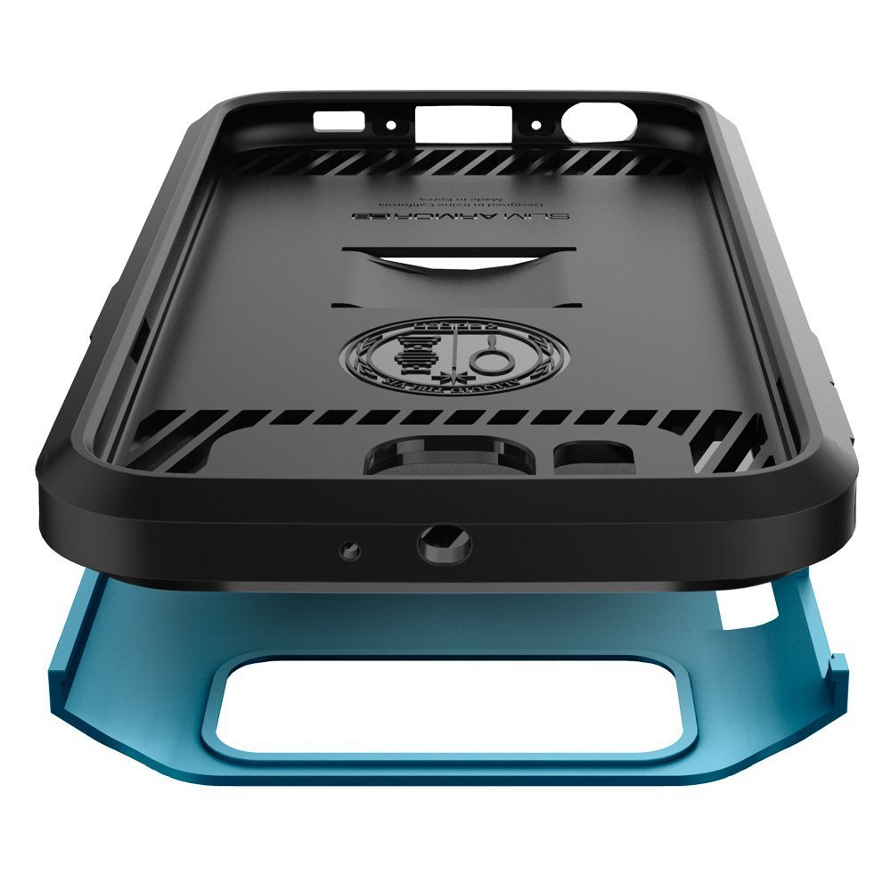 Spigen [Card Holder] Galaxy S6 Case Wallet NEW [Slim Armor CS] [Blue Topaz]