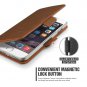Verus [Kickstand Feature] iPhone 6 Plus 5.5" Wallet Case [Dandy Klop][Brown]