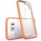i-Blason Clear [Halo Series] Samsung Galaxy S6 Hybrid Bumper Case Cover (Clear/Orange)