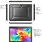 SUPCASE [Heavy Duty] Case for Galaxy Tab S 10.5 Tablet [Unicorn Beetle PRO Series Black/Black
