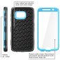Galaxy S6 Case, [Armorbox] i-Blason built in [Screen Protector] [Full body] [Blue