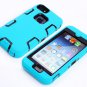 iPhone 5C Case Cover, Magicsky Full Body Hybrid Impact Shockproof Defender Case Cover Black/Blue