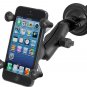Ram Mount Twist Lock Suction Cup Mount with Universal X-Grip Cell Phone Holder, Black