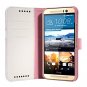 HTC One M9 Case, ACEABOVE [Kickstand Feature] HTC One M9 Wallet (Hima) Case [Ultra Slim][Pink]