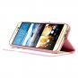 HTC One M9 Case, ACEABOVE [Kickstand Feature] HTC One M9 Wallet (Hima) Case [Ultra Slim][Pink]