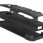 HTC One M9 Case MoKo Holster Cover with Kickstand and Belt Clip Swivel [Heavy Duty] Rugged-Black