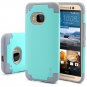 Tauri [Dual Layer] HTC One M9 Slim Hybrid Armor Case [Ultra Thin] TPU Rubber Cover-Mint