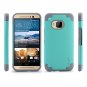Tauri [Dual Layer] HTC One M9 Slim Hybrid Armor Case [Ultra Thin] TPU Rubber Cover-Mint