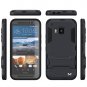 Ghostek Armadillo Dark Navy HTC One M9 Case w/ M9 Tempered Glass Screen Protector
