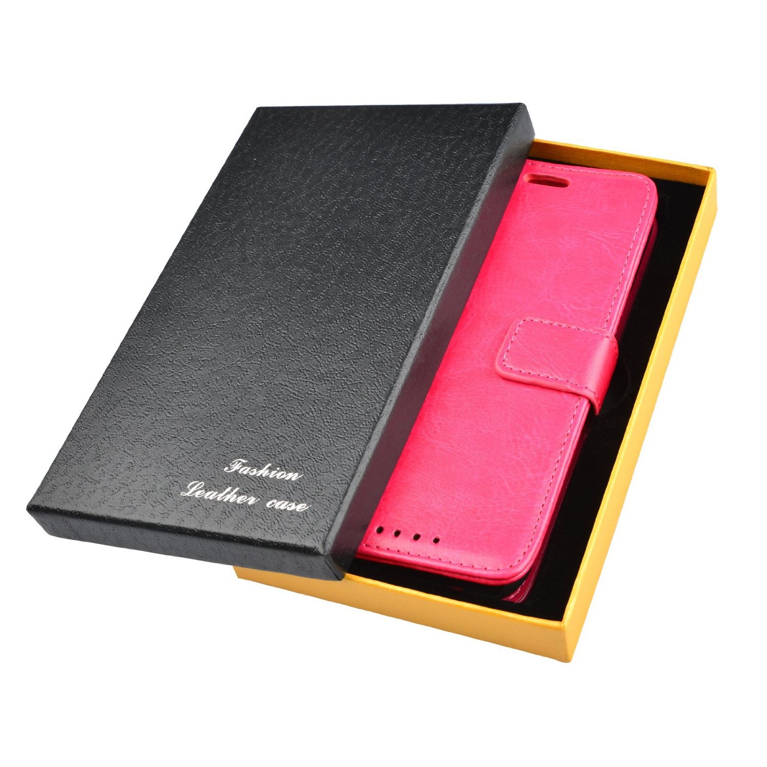 Eallc HTC One (M9) Case New Frame Style Business Models Stand Slip Case / Cover-Rose Red