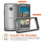 roocase HTC One M9 Case, [Glacier TOUGH] Hybrid Scratch Resistant Clear PC / TPU Armor -Clear