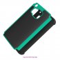 HTC One M9 Case Free Screen Protector Free Charger Cable Free Stylus-Aqua Green
