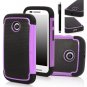E LV Motorola Moto E Case Cover Shock-Absorption / High Impact Resistant-Purple