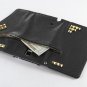 ULAK Note 4 Wallet Case PU Leather Galaxy Note 4 Flip Cover Foldable Card Slots Studded/Black