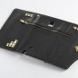 ULAK Note 4 Wallet Case PU Leather Galaxy Note 4 Flip Cover Foldable Card Slots Studded/Black