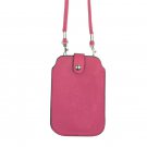 Leather Neck Pouch for Phone (Style 2) - Pink