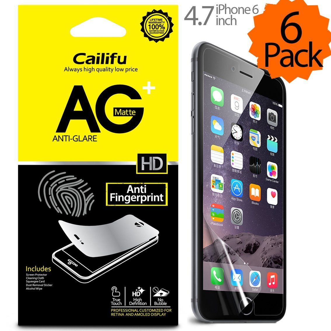 iPhone 6 4.7 " screen protector Cailifu [Matte ] Highest Quality Premium Anti-Glare Anti-Fingerprint