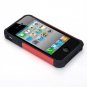 Pasonomi iPhone 4 Case-Premium Heavy Duty Hybrid Shockproof Durable Bumper Armor-Red