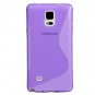 Evecase Galaxy Note 4 Case, S-LINE Slim Fit Flexible [Purple] for Samsung Galaxy Note 4