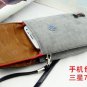 Big Mango Multipurpose Cute Cat Design Two separated Pouches Cell Phone Soft Fuzz-brown
