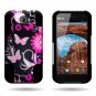 CoverON Kickstand Hard + Soft Dual Layer Hybrid Case for BLU Studio 5.0 II D532U - Pink Butterfly