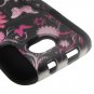 CoverON Kickstand Hard + Soft Dual Layer Hybrid Case for BLU Studio 5.0 II D532U - Pink Butterfly