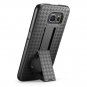 Galaxy S6 Case, i-Blason Transformer Slim Hard Shell Holster Case Combo- Black