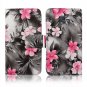 Cellularvilla Wallet Case Samsung Galaxy S5 Pu Leather Wallet Card Flip Black Pink Flower