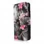 Cellularvilla Wallet Case Samsung Galaxy S5 Pu Leather Wallet Card Flip Black Pink Flower