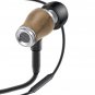 GOgroove AudiOHM WD In-Ear Walnut Wood Headphones w/ Hands-Free Microphone-Light Finish