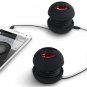 AYL Portable Mini Speaker System with 3YR GUARANTEE (Black) + 15-Inch Extension Stereo Audio-Black