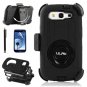 Galaxy S3 Case, ULAK Samsung Galaxy S3 Case Heavy Duty Rugged Hybrid Shockproof Combo