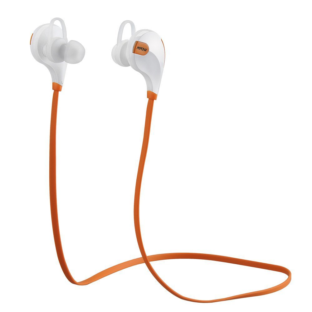 Mpow Swift Bluetooth 4.0 Wireless Stereo Sweatproof Jogger, Running, Sport HeadphonesSwift-Orange