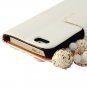 iPhone 5s Case Mavis's Diary 3D Handmade Bling Crystal LOVE Heart Pendant Sparkle Glitter Rhinestone