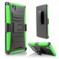 ZMAX Case, StarShop ZTE ZMAX Z970 (T-Mobile) Dual Layer Holster- Green
