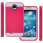 CellJoy Hybrid TPU 2PC Layered Hard Rubber Bumper Samsung Galaxy S4 SIV (Hot Pink Fuschia / White)