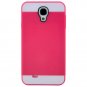 CellJoy Hybrid TPU 2PC Layered Hard Rubber Bumper Samsung Galaxy S4 SIV (Hot Pink Fuschia / White)