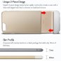 iPhone 6 Plus Case VENA [iSlide] Dock-Friendly Ultra Slim Fit PolyCarbonate Champagne Gold / White