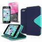[ iPhone 5C Case] Cellto iPhone 5C Case Wallet Flip Type with HD Screen Protector [Slim Fit] [blue]