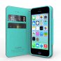[ iPhone 5C Case] Cellto iPhone 5C Case Wallet Flip Type with HD Screen Protector [Slim Fit] [blue]