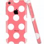 iPhone 5C Case, ESR the Beat Series Hard Clear Back Cover Snap on Case for iPhone 5C (Polka Dots)