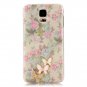 galaxy S5 Case Mavis's Diary 3D Handmade Bling Crystal Cute Butterfly Sparkle Glitter Pink Flowers
