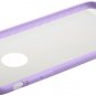 Nupro Lightweight Projective Bumper Cover for Apple iPhone Plus (4.7" screen) - Clear/Purple