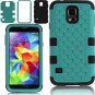 for Samsung Galaxy S5,NSSTAR Full-body Inlaid Shiny Bling Crystals(Dark Green)