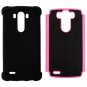 CellJoy LG G3 Case [Triple Defender] Layered Armor Back Cover Case (Pink / Black)