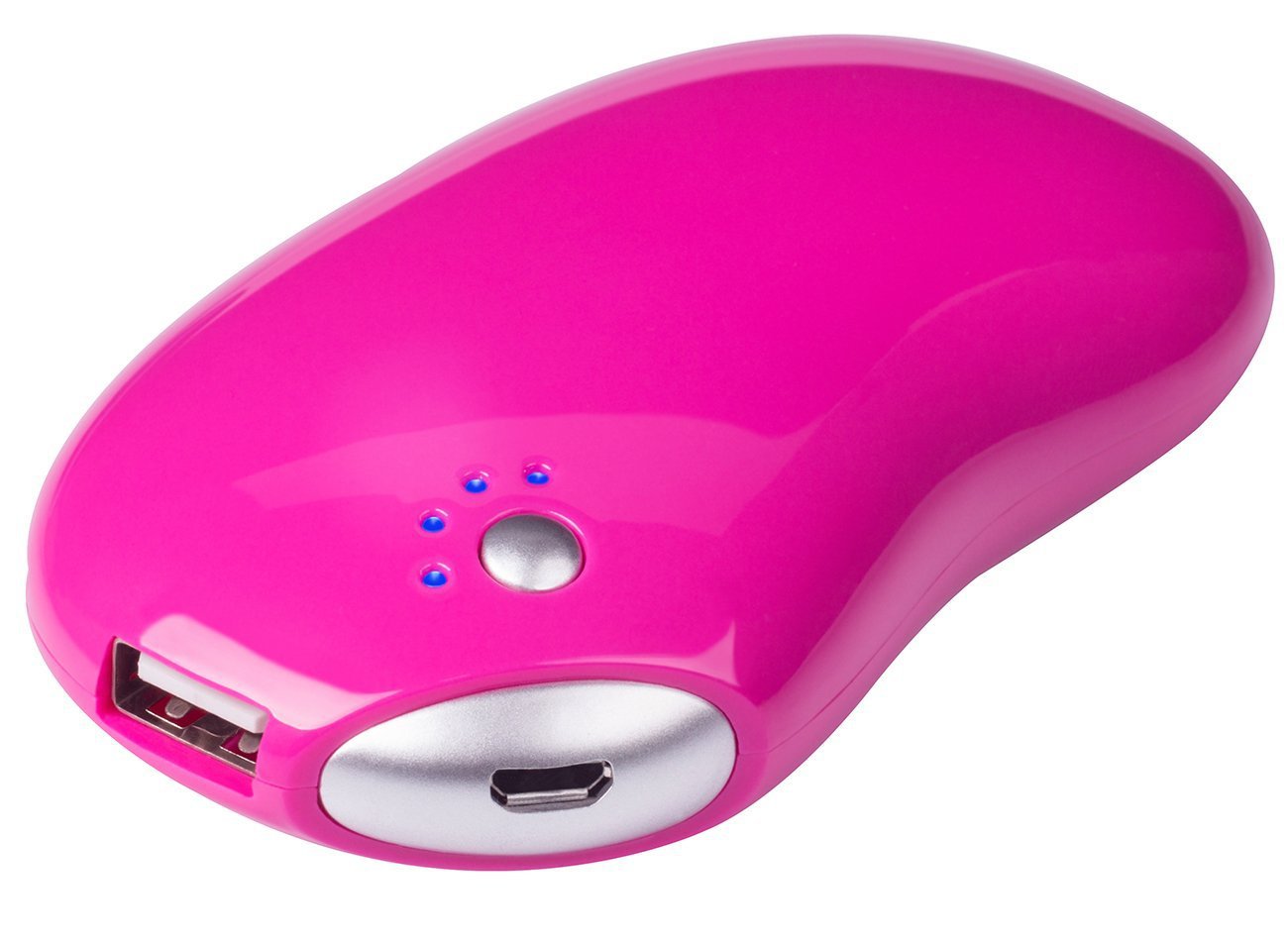 PLEMO Magic Bean 5200mAh Portable External Battery Pack Power Bank Backup-Pink