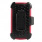 ULAK Samsung Galaxy S3 Case Heavy Duty Rugged Hybrid Shockproof Combo Holster(Hot Red/Black)