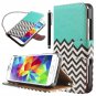 Galaxy S5 Case, ULAK Samsung Galaxy S5 Case, Unique Waves Wallet PU Leather Stand (Follow the sky)